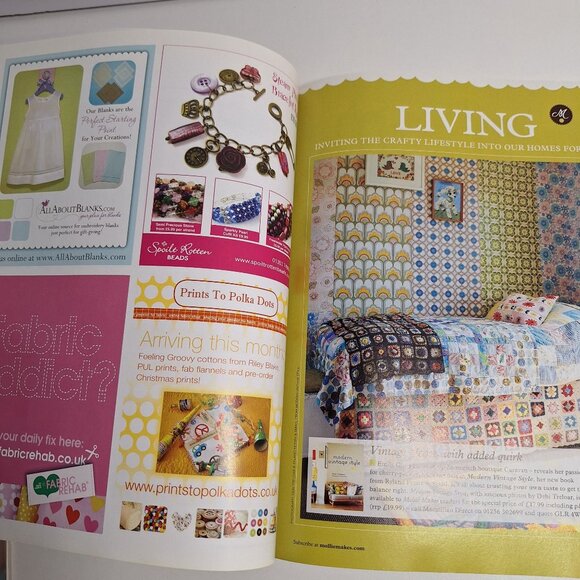 Mollie Makes Issue 2 2011 UK Magazine Japanese Felties Summer Crafts Crochet - Picture 9 of 12